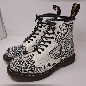NEW Dr. Martens Men's Combat Boots 11822 Leather Artistic Size 10 US 43 EU